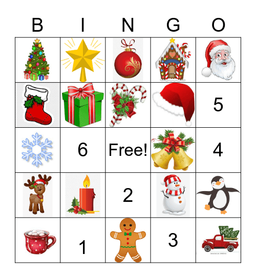 Christmas Bingo Card