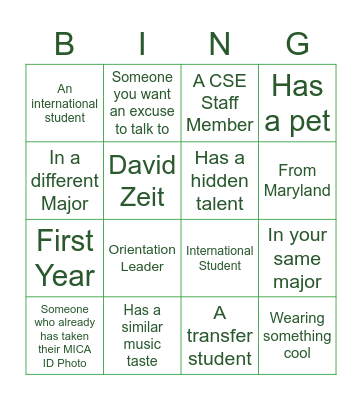 M I X  &  M I N G O Bingo Card