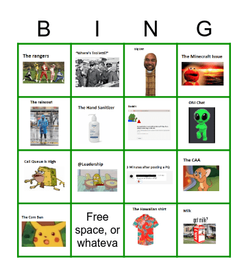 EAW Loteria Bingo Card
