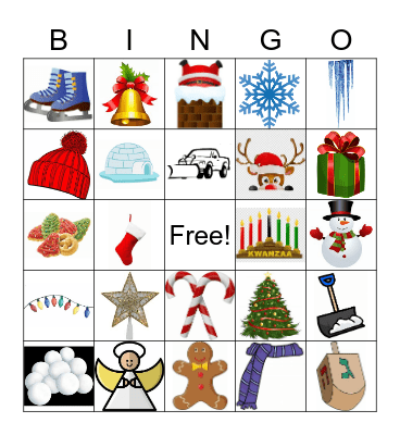 Winter Bingo Card