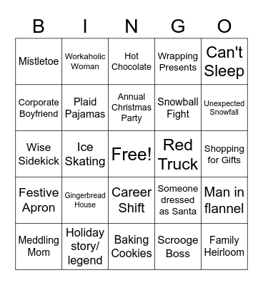 Hallmark Movie Bingo! Bingo Card