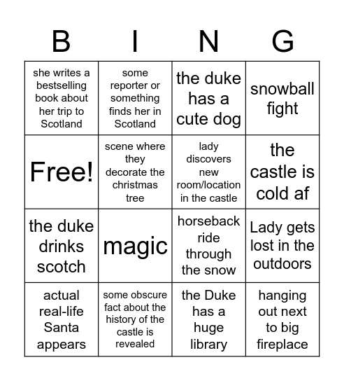 Asya's CHRIMBING Bingo Card