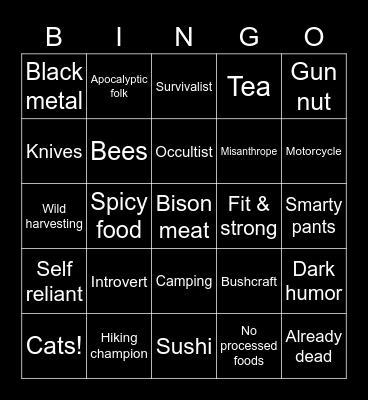 Are you like Frater Tot? Bingo Card