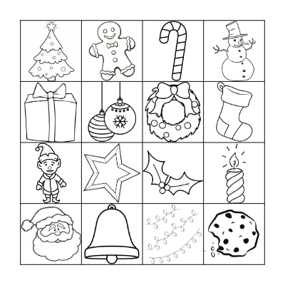 Christmas Bingo Card