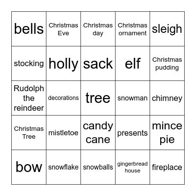 Christmas Bingo Card