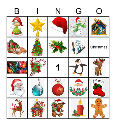 Christmas Bingo Card