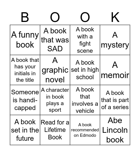 LTC BOOK CLUB Bingo Card