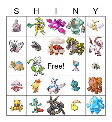 Matt's Shiny Bingo 2023 Bingo Card