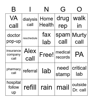 WTKS Bingo Card