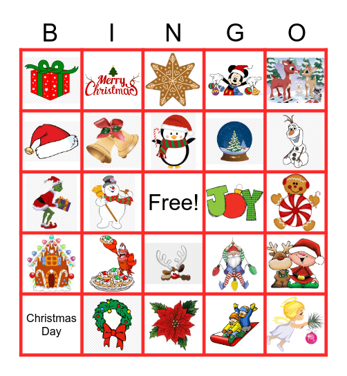 Christmas Bingo Card