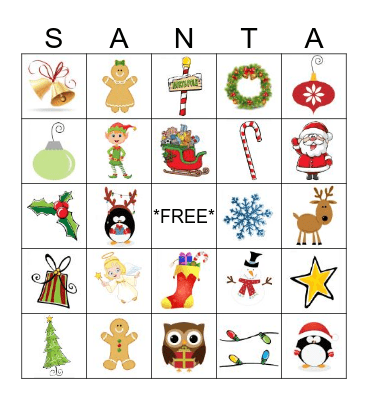 HOLIDAY BINGO! Bingo Card