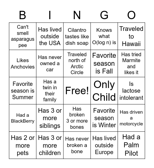 Engineering Call Bingo Card