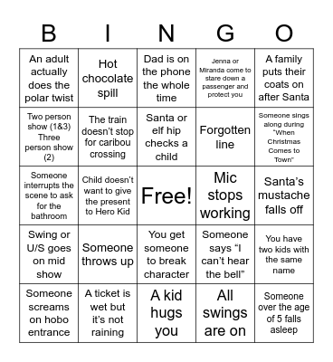 Polar Bingo Cars 1-3 Bingo Card