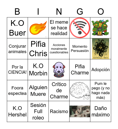 Este guardacandiles es muy misterioso Bingo Card