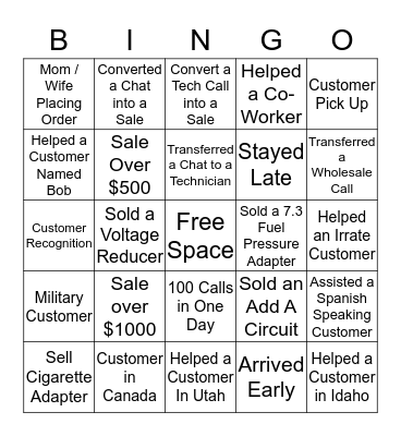 HOLIDAY BINGO  Bingo Card