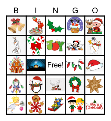 Christmas Bingo Card