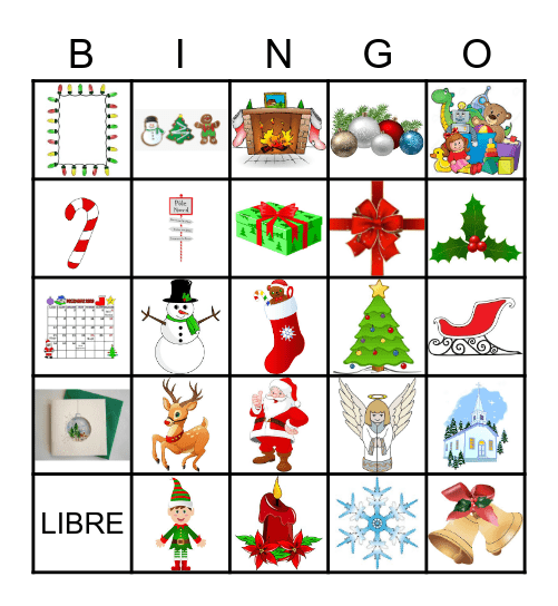 Noel Bingo Card