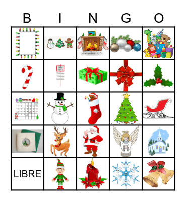 Noel Bingo Card