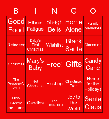 Chrihmuh Bash Bingo Card