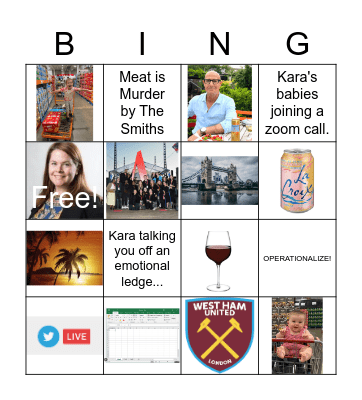 Kara BINGO Card