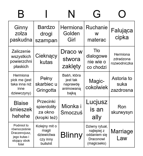 Wenecja Świrnięta w Baśnie Zaklęta Bingo Card