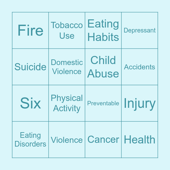 Chapter 1: A Nation at Risk Bingo Card