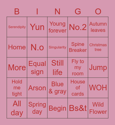 2014_Anushka Bingo Card