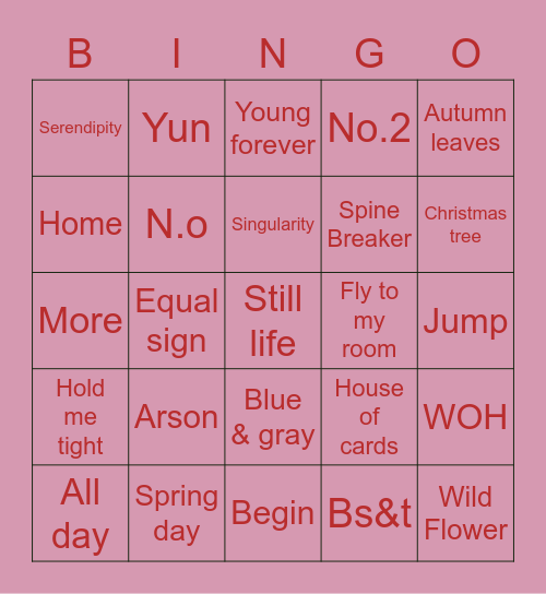 2014_Anushka Bingo Card