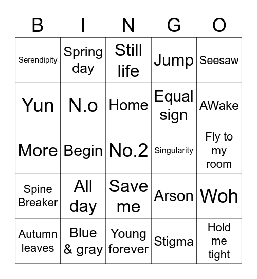 2014_Anushka Bingo Card