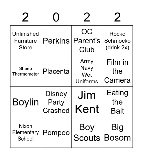 BPB Bingo Card