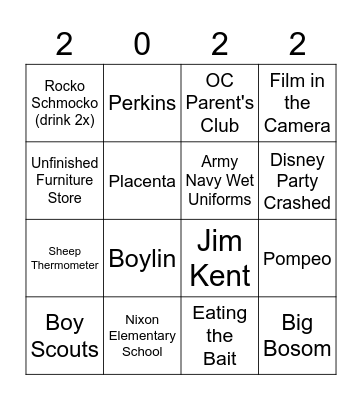 BPB Bingo Card