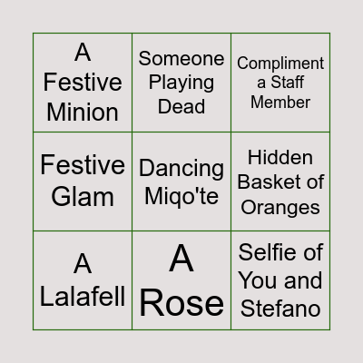 The Miqo'tea Bingo Card