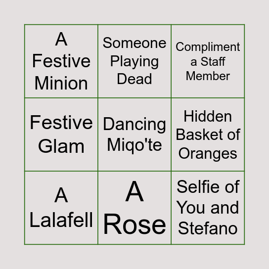 The Miqo'tea Bingo Card