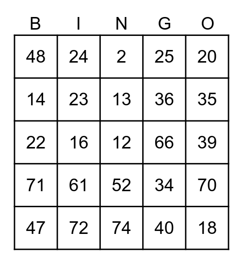 Fairwood 2022 Christmas Bingo Card