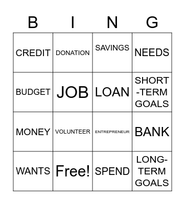 The Difference Society Bingo Card