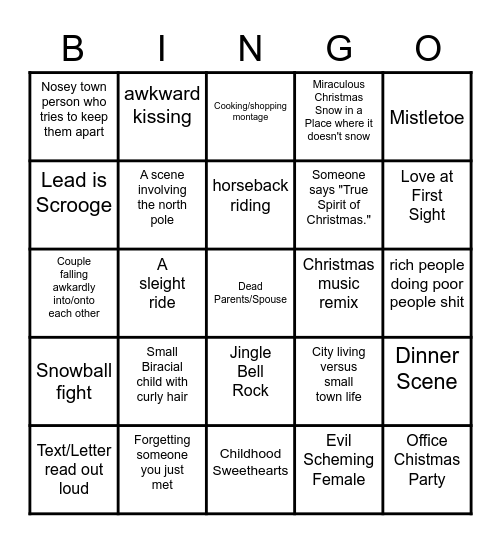 Christmas Bingo Card