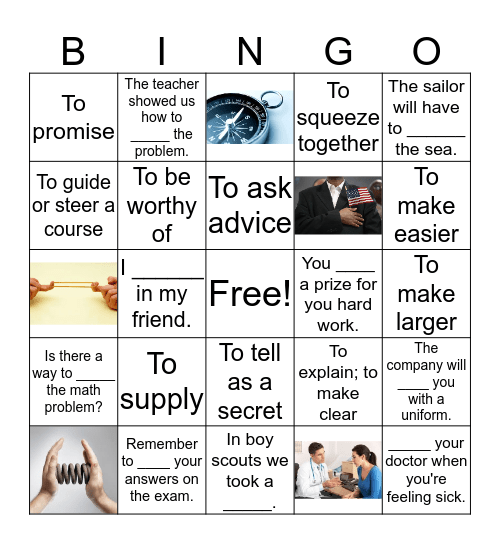 Week 10 Bingo Card