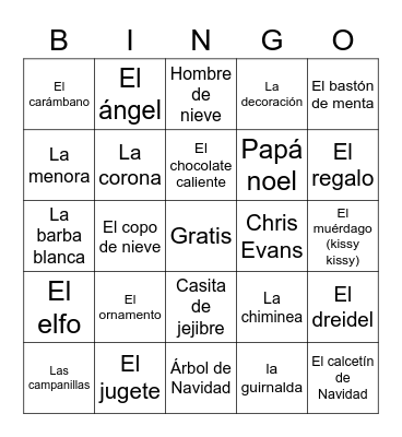 Palabras de celebración Bingo Card
