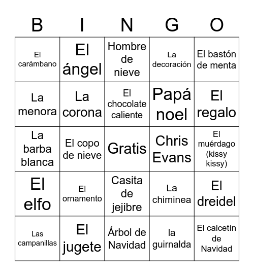 Palabras de celebración Bingo Card