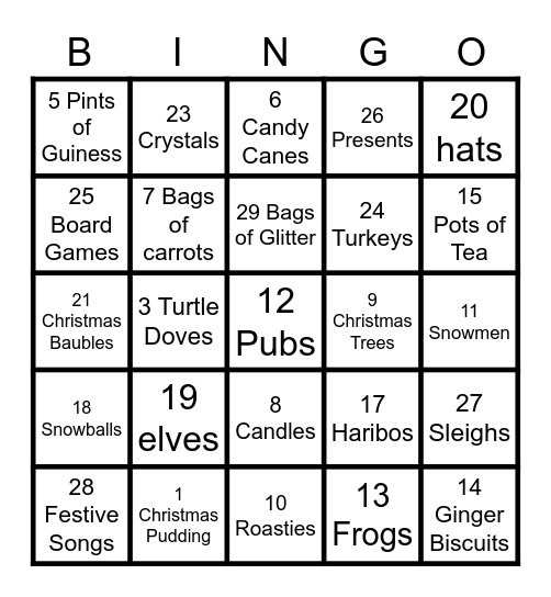 MH BINGO! Bingo Card