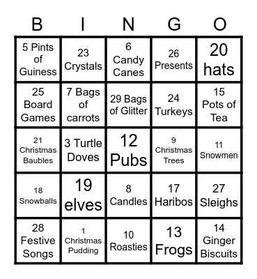 MH BINGO! Bingo Card