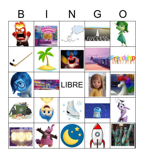 INTENSAMENTE Bingo Card