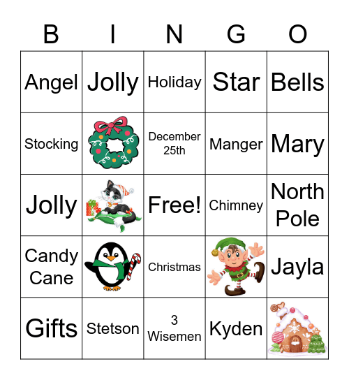 Damm Christmas Bingo Card