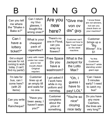 Thrifty Foods Bingo Card