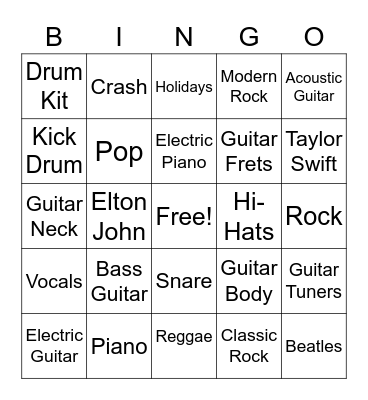 School of o Bingo Card