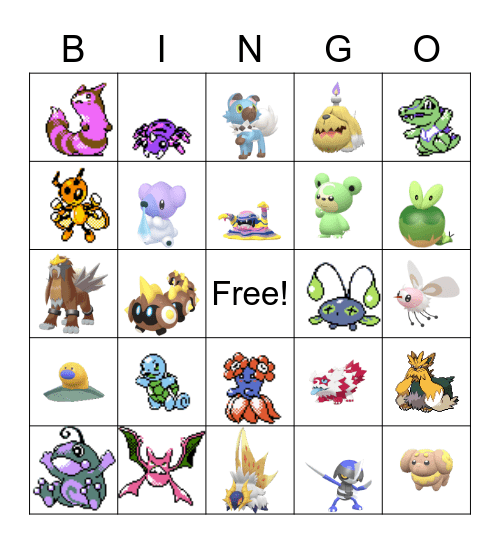 2023 Shiny Bingo Card