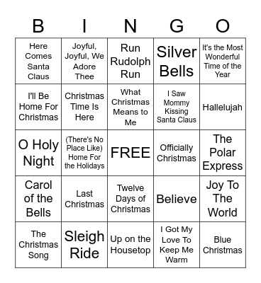CHRISTMAS 2 Bingo Card