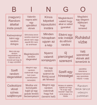 2023 uwu Bingo Card