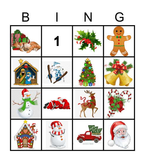 Christmas Bingo Card