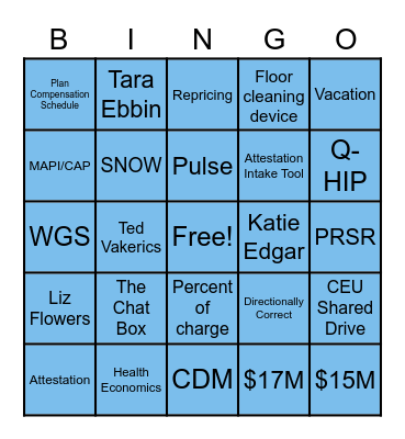 CEU BINGO Card